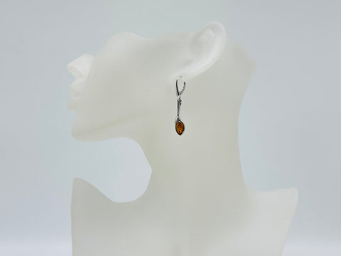 Ohrhänger "Tropfen"- Bernstein/ 925er Silber