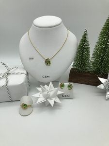 Winter Set - Karibischer Bernstein / 333er Gold