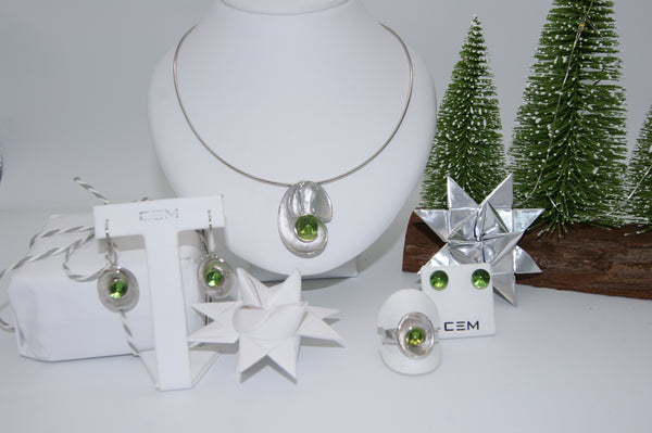 Winter Set - Karibischer Bernstein / 925er Silber