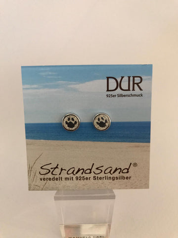 Ohrstecker - "DUR Lucky Dog" Strandsand/ 925er Silber (rhodiniert)