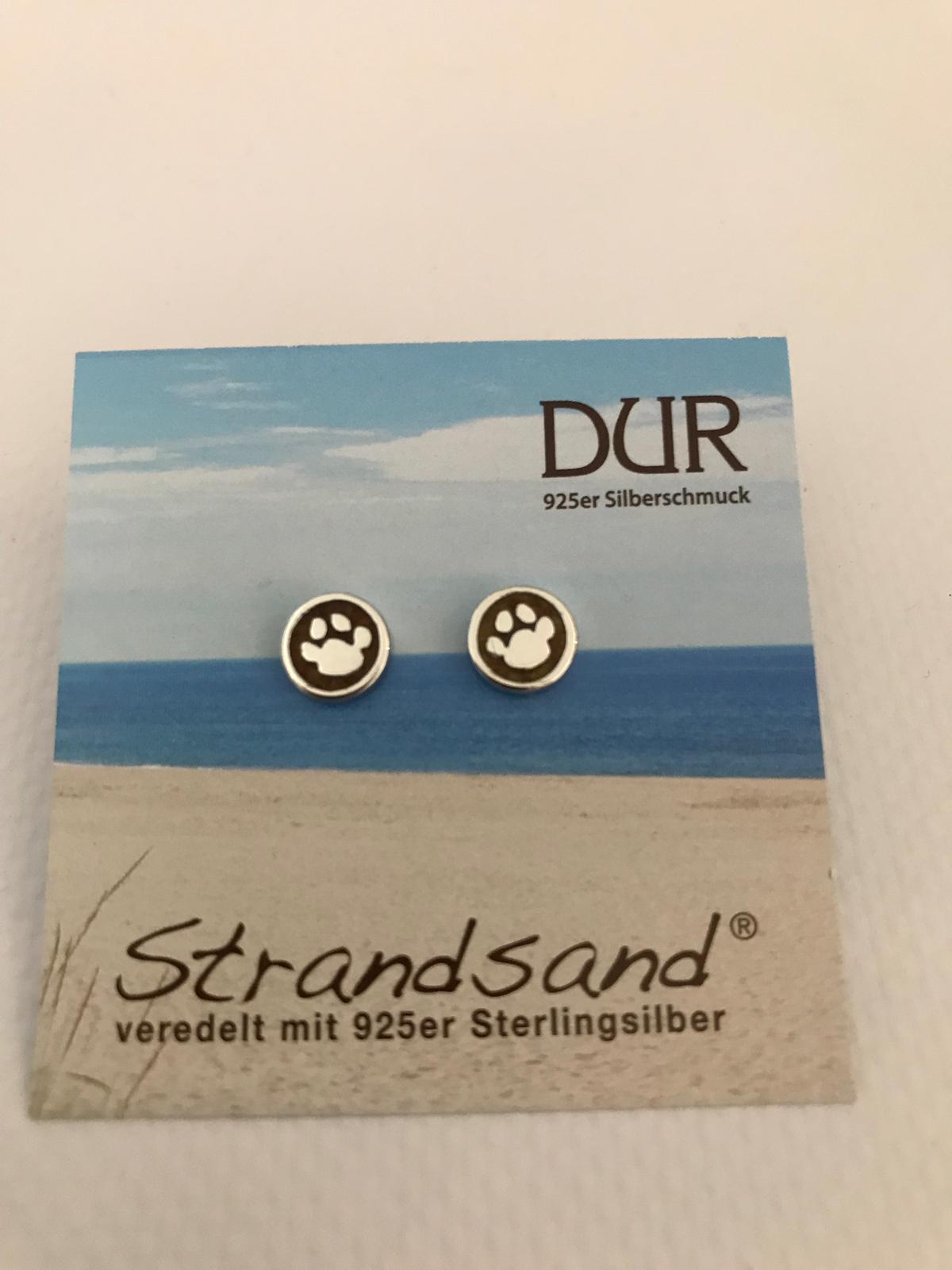 Ohrstecker - "DUR Lucky Dog" Baltischer Bernstein/ 925er Silber (rhodiniert)