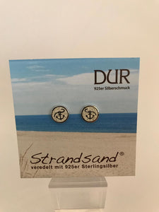 Ohrstecker - "DUR Hoffnung" Strandsand/ 925er Silber (rhodiniert)