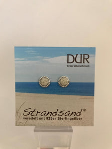 Ohrstecker - "DUR Strandzauber" Strandsand/ 925er Silber (rhodiniert)