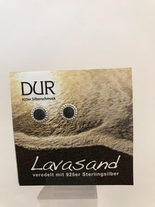 Ohrstecker - "DUR Jupiter" Lavasand/ 925er Silber (rhodiniert)