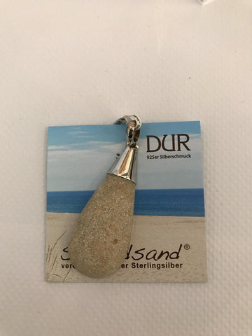 Anhänger - "DUR Sandbank" Strandsand/ 925er Silber