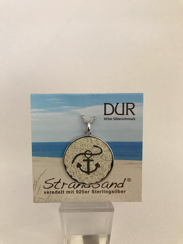 Anhänger - "DUR Hoffnung" Strandsand/ 925er Silber (rhodiniert)