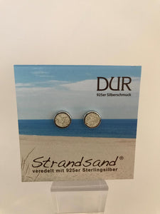 Ohrstecker - "DUR Strandsand" 925er Silber (rhodiniert)