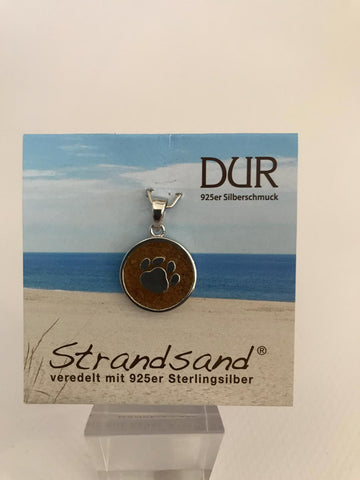 Anhänger - "DUR Lucky Dog" Baltischer Bernstein/ 925er Silber (rhodiniert)