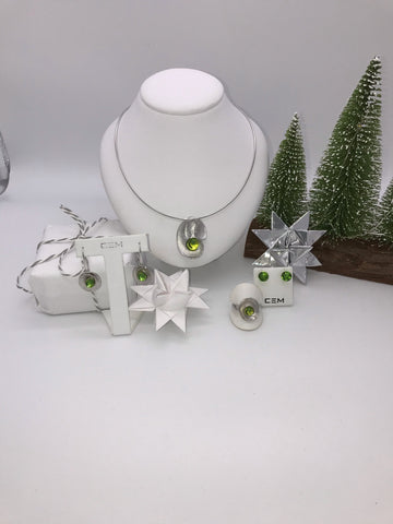 Winter Set - Karibischer Bernstein / 925er Silber